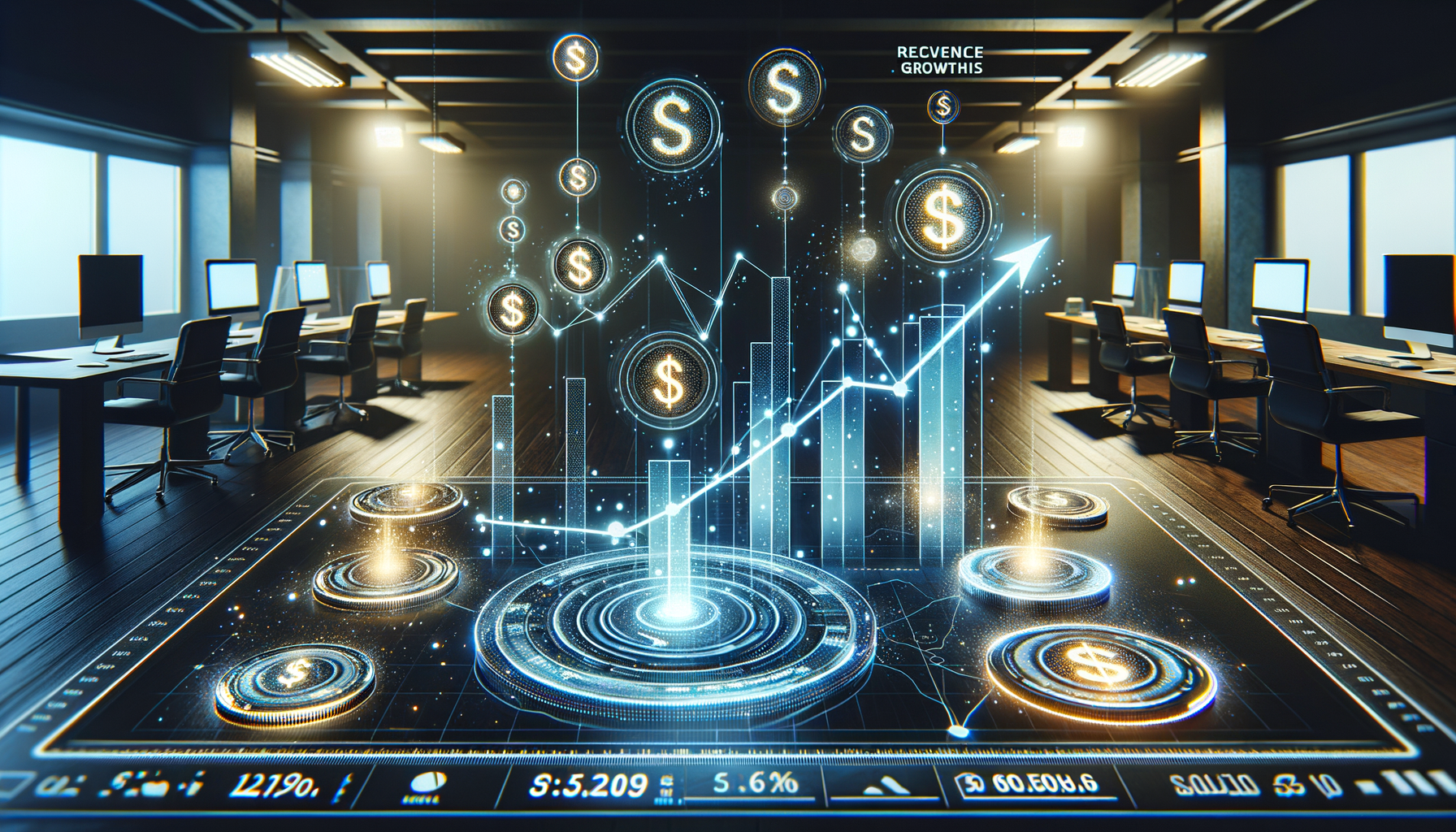 収益化戦略を示すグラフのイメージ